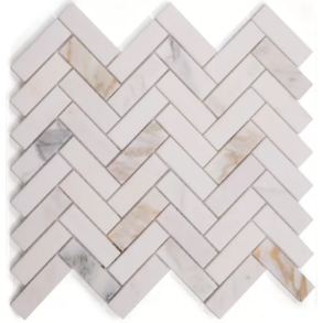 Herringbone Sunrise Polished - marble tile